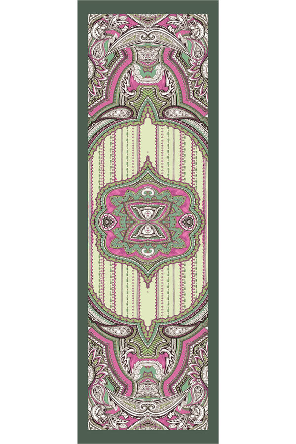 Yeşil 70X200 Floş Şal - 1