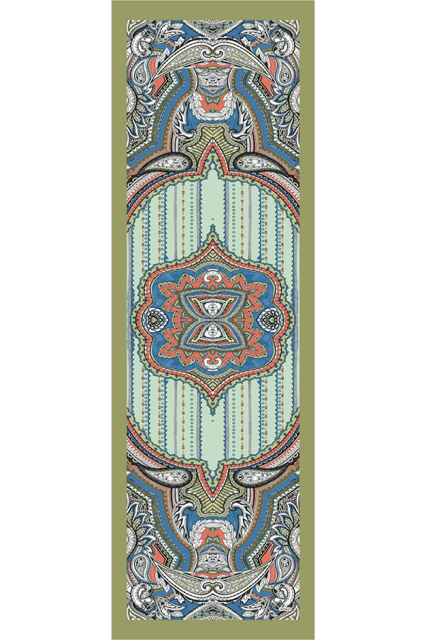 Yağ Yeşili 70X200 Floş Şal - 1