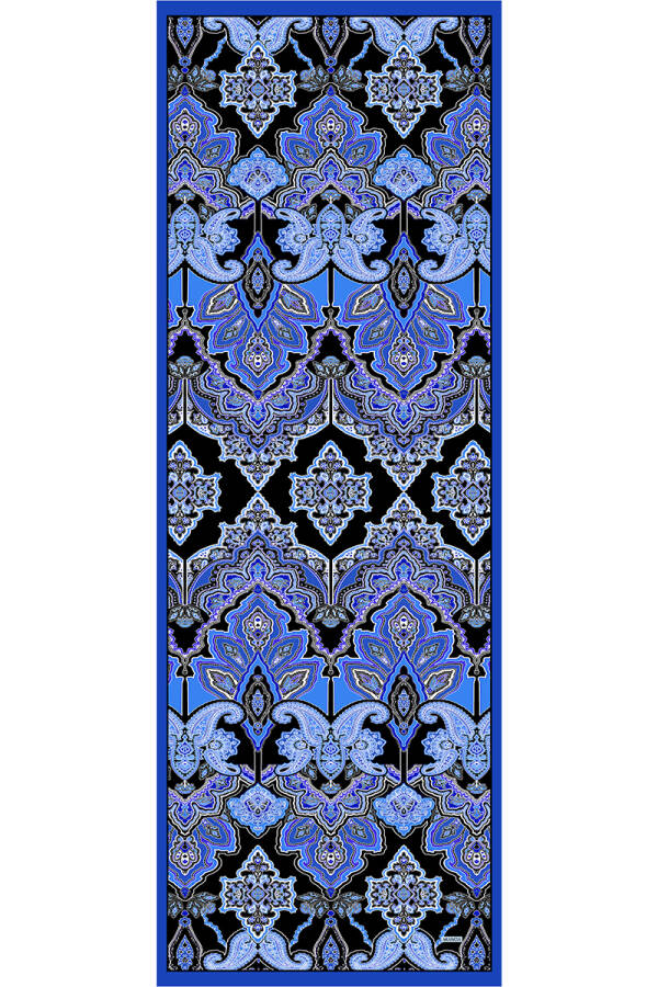 Mavi 70X200 İpek Twill Şal - ARANCIA