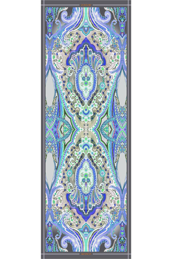 Etnik Desenli 70X200 Arancia İpek Tivil Etol - Arancia