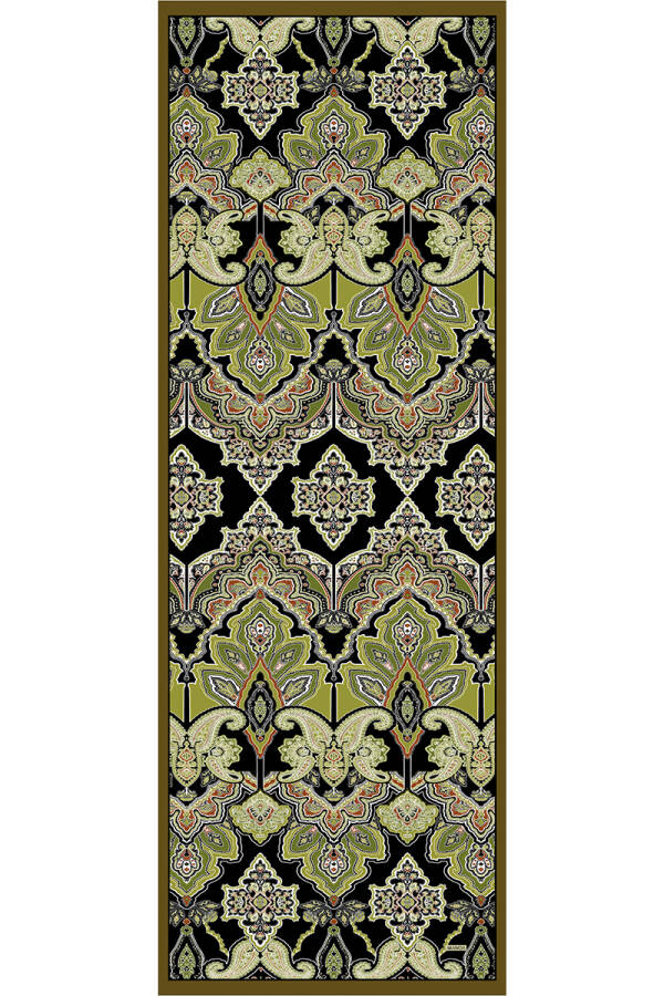 Yeşil 70X200 İpek Twill Şal - ARANCIA
