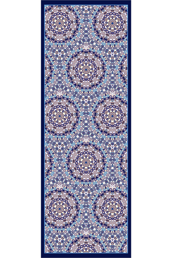Lacivert 70X200 İpek Twill Şal - 1