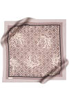 Etnik Desenli İpek Twill Eşarp 