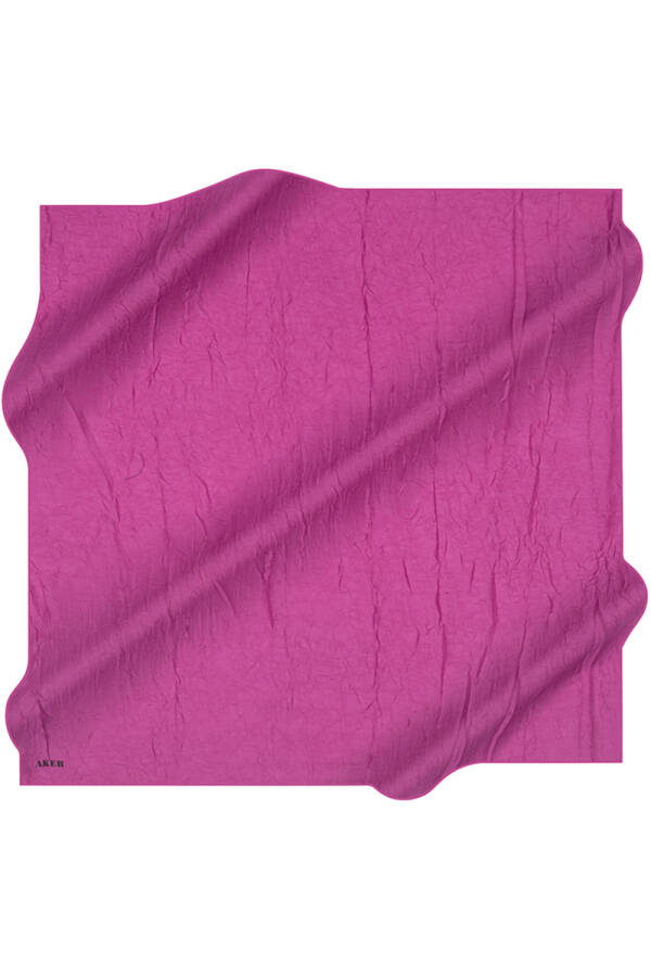 Fuşya 100X100 Kraş Eşarp - Aker