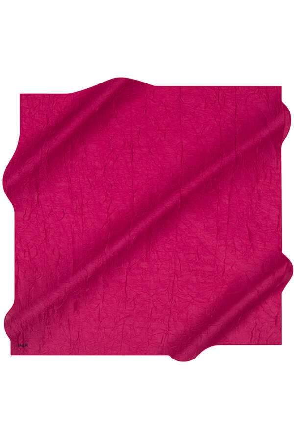 Fuşya 100X100 Kraş Eşarp - 1