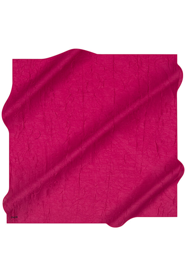 Fuşya 100X100 Kraş Eşarp - 1