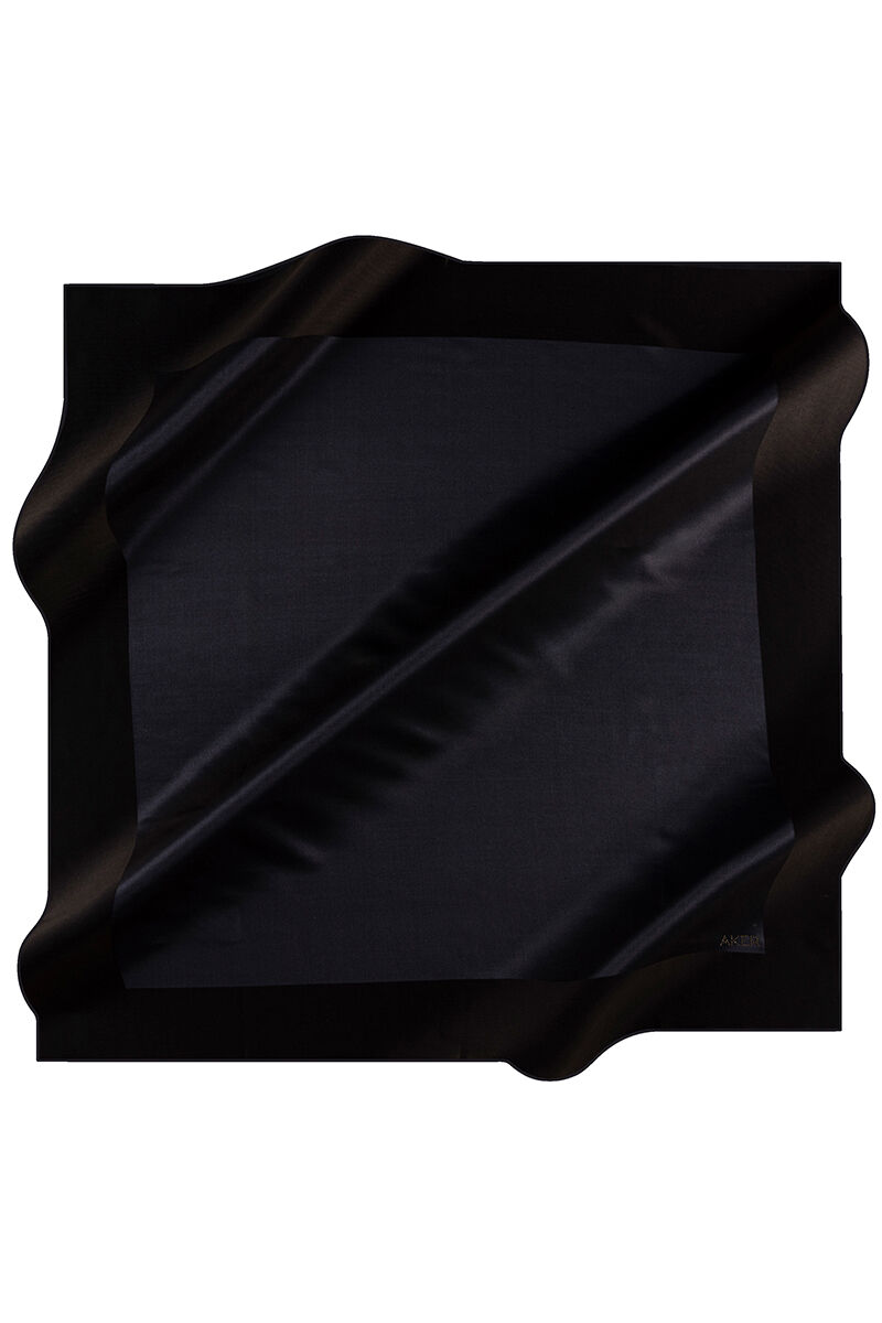 Siyah 100X100 Swarovski Eşarp