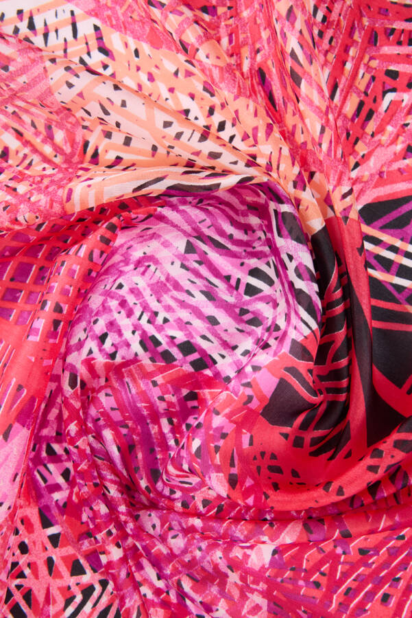 Fuşya 50x50 Fular - 2