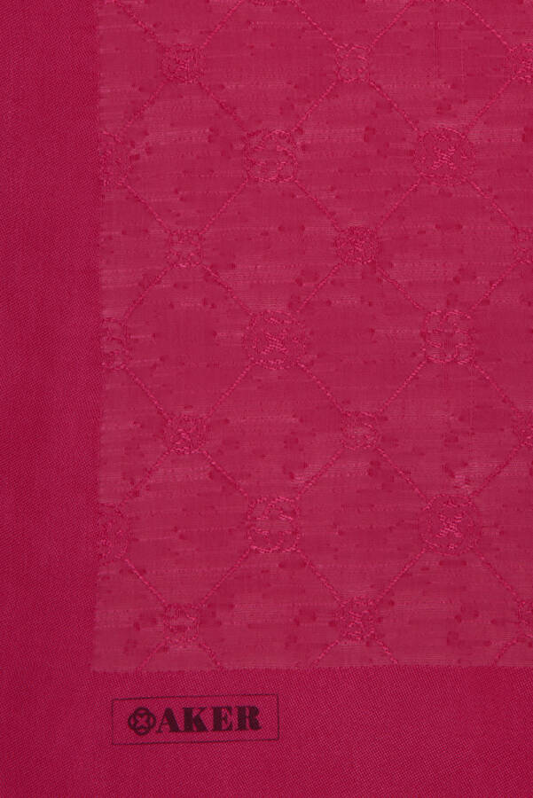 Fuşya 70X190 CM Koza Şal - 3