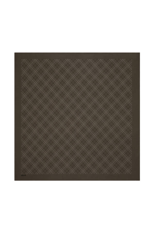 Fuşya Ekose Eşarp - Aker