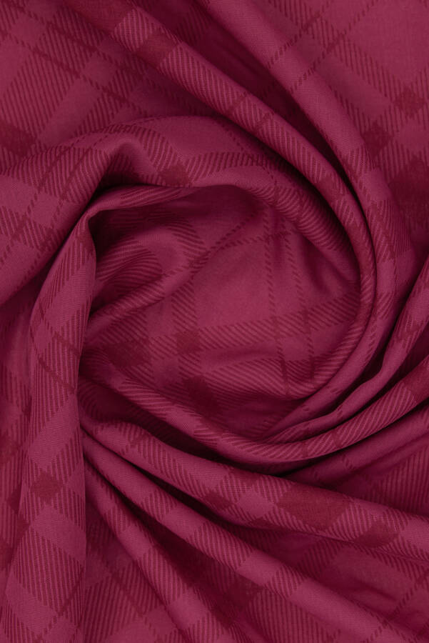 Fuşya Ekose Şal - 3