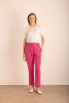 Fuşya Tencel Cotton Pantolon - 2