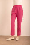 Fuşya Tencel Cotton Pantolon - 4