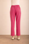Fuşya Tencel Cotton Pantolon - 6