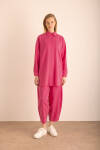 Fuşya Tencel Cotton Tunik - 2