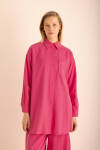 Fuşya Tencel Cotton Tunik - 5