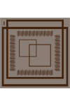 Kahverengi 90X90 İpek Twill Eşarp 
