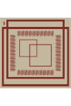Bej 90X90 İpek Twill Eşarp 