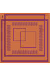 Turuncu 90X90 İpek Twill Eşarp 