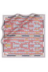 Geometrik Desenli İpek Twill Eşarp 