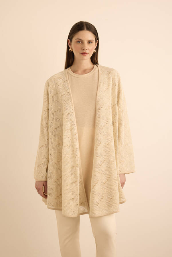 Gold Gold Simli Delikli Örme Tweenset - Aker