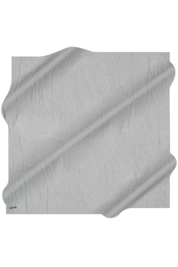 Gri 100X100 Kraş Eşarp - Aker