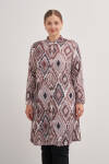 Gri 15789112 Geometrik Desenli Tunik - 1