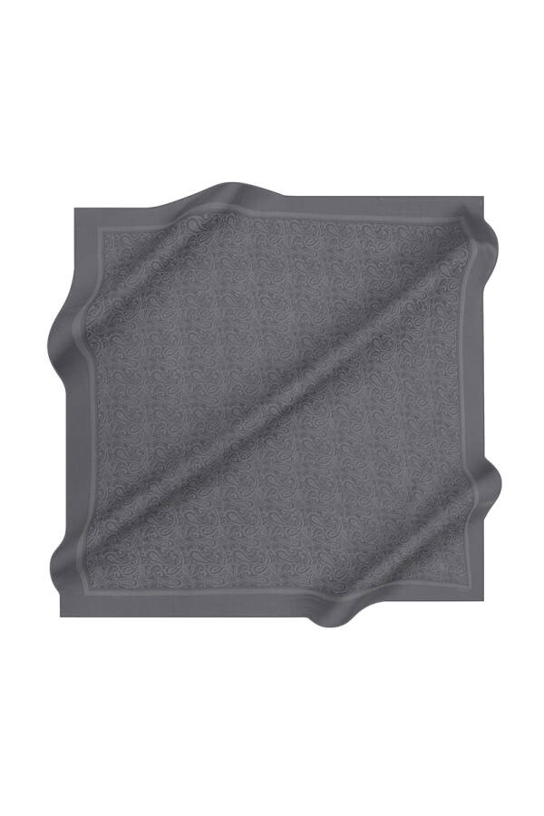 Gri Etnik Jakar Eşarp - Aker