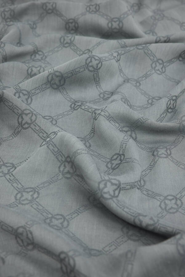 Gri 3840709 PAMUK İPEK SAL - 2