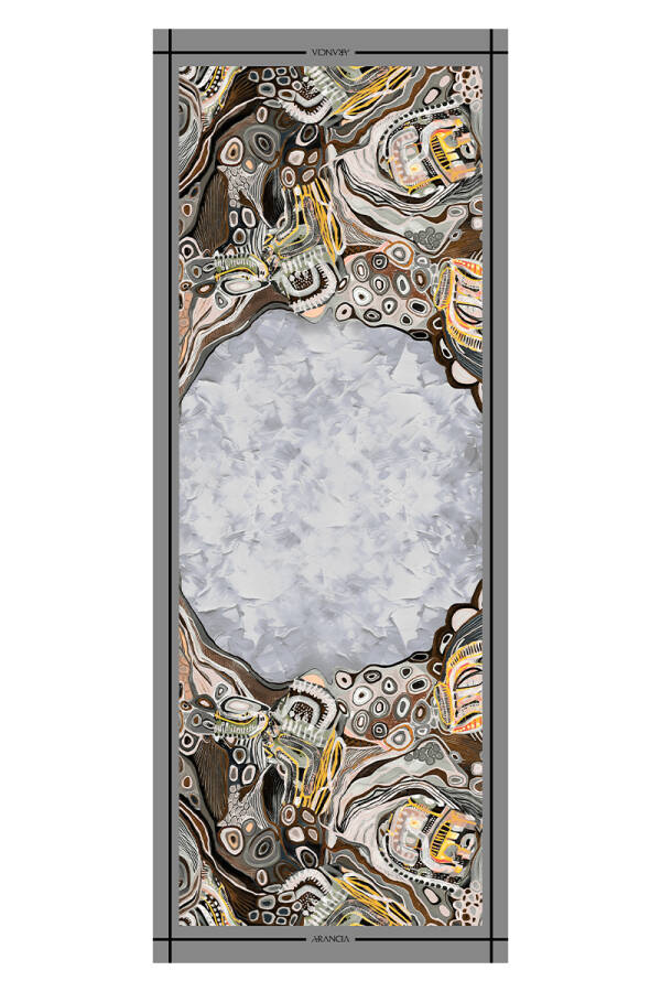 Gri 70X200 Modal Şal - 1