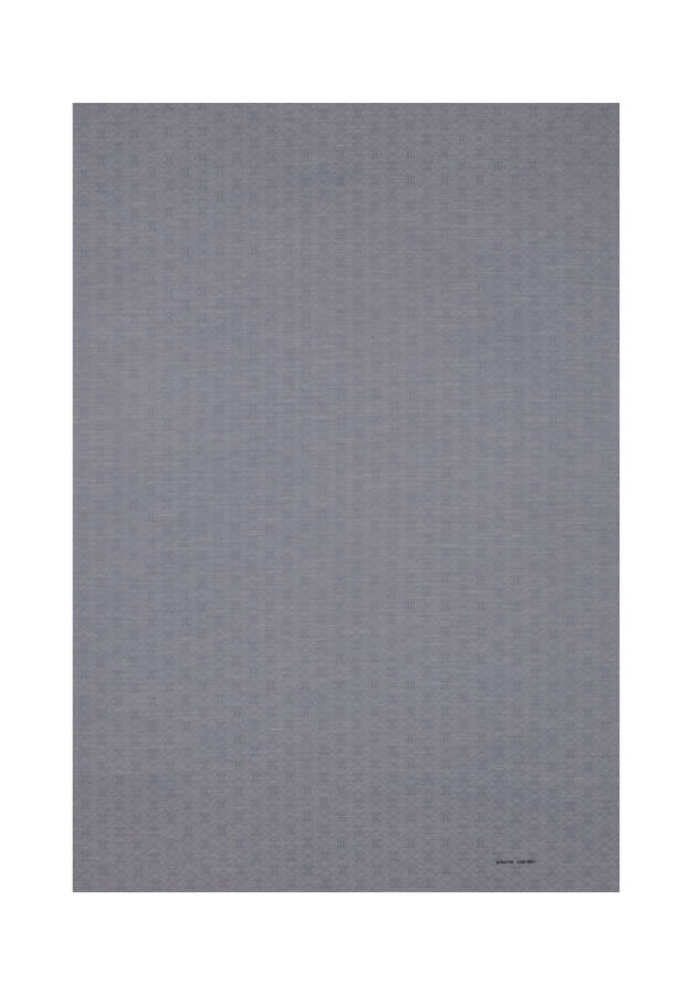 Gri 75X190 CM Logolu İpek Koton Jakar Şal - 1