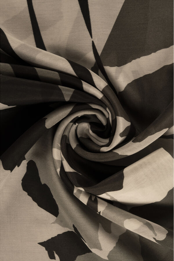 Gri 75X200 İpek Koton Şal - 2