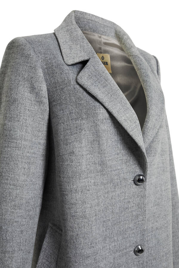 Gri 8582112 Kırlangıç Yaka Kaban - Aker (1)