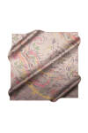 Gri 90X90 İpek Krep Saten Eşarp 