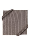 Gri 90X90 İpek Krep Saten Eşarp 