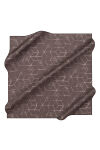 Gri 90X90 İpek Krep Saten Eşarp 