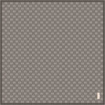 Gri 90X90 İpek Krep Saten Eşarp 