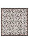 Gri 90X90 İpek Twill Eşarp - 1