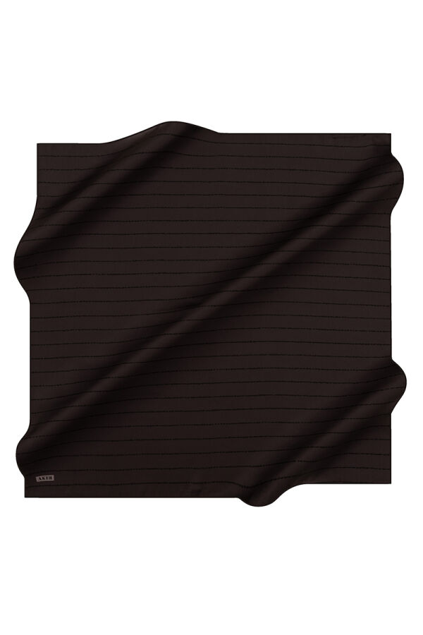 Gri 90X90 İpek Twill Eşarp - Aker