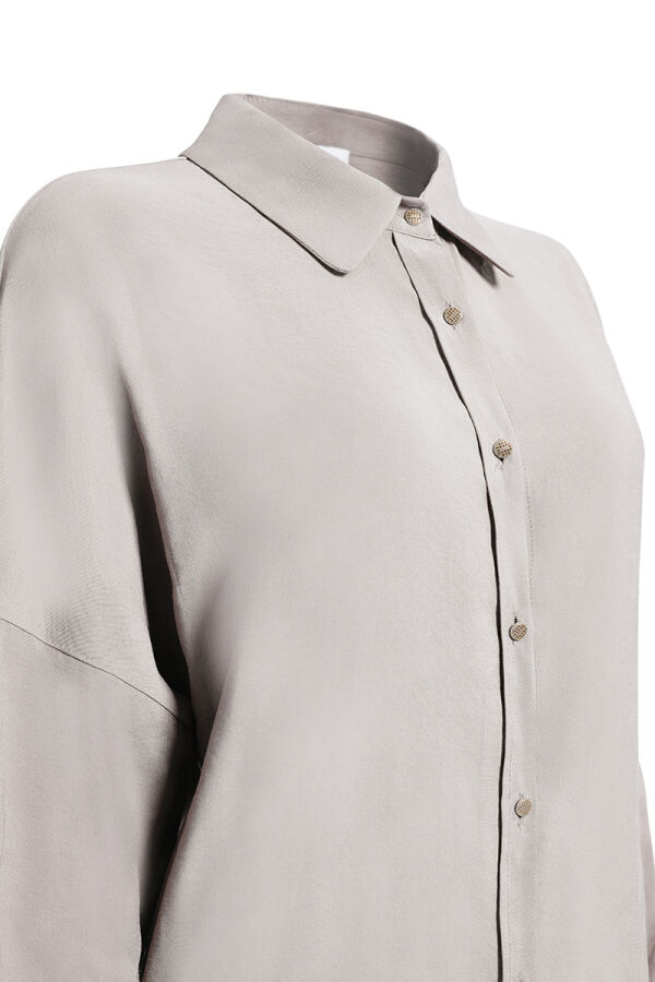 Gri Basic Bluz - Aker (1)