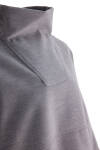 Gri Dik Yaka Spor Sweat - 2