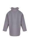 Gri Dik Yaka Spor Sweat - 3