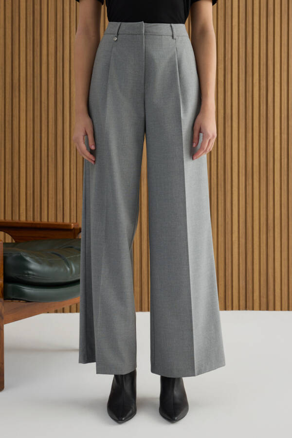 Gri Dokuma Pantolon - Aker (1)