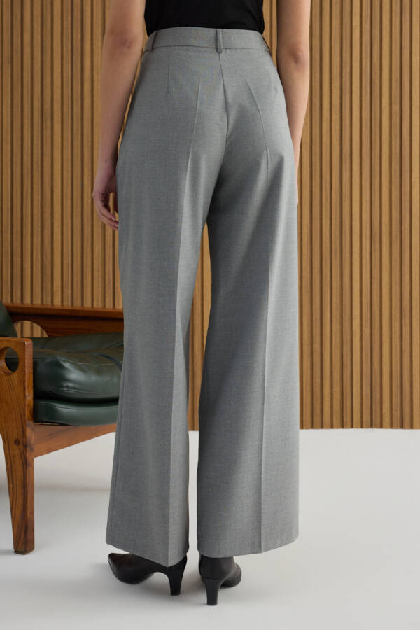 Gri Dokuma Pantolon - 5