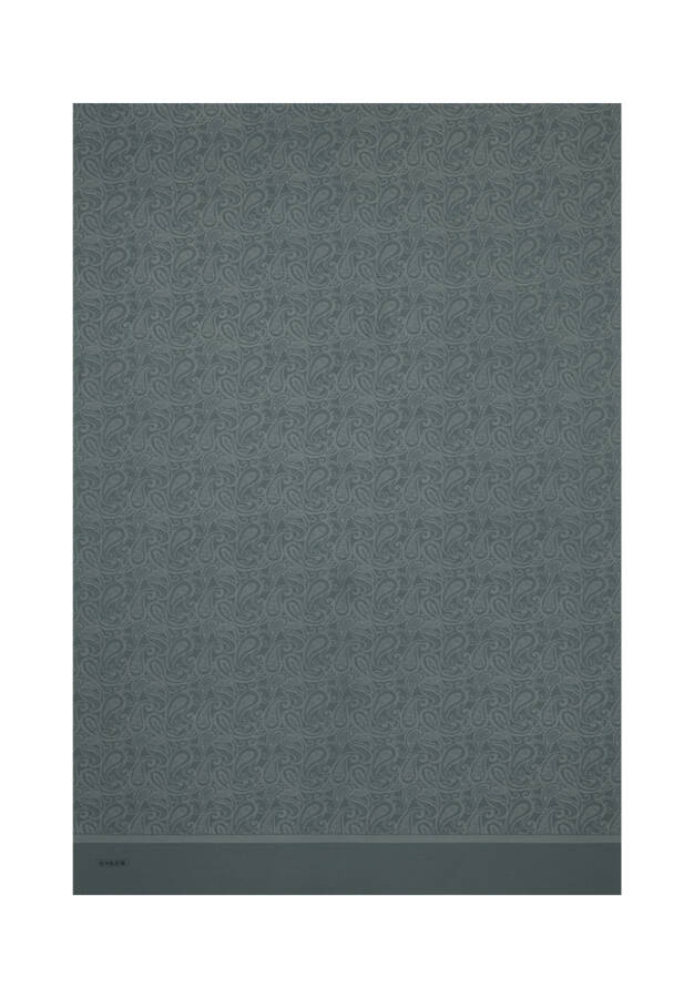 Gri Etnik Desenli Jakar Şal - Aker