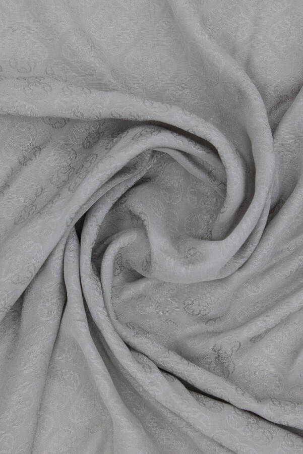 Gri Monogram Jakar Eşarp - 2