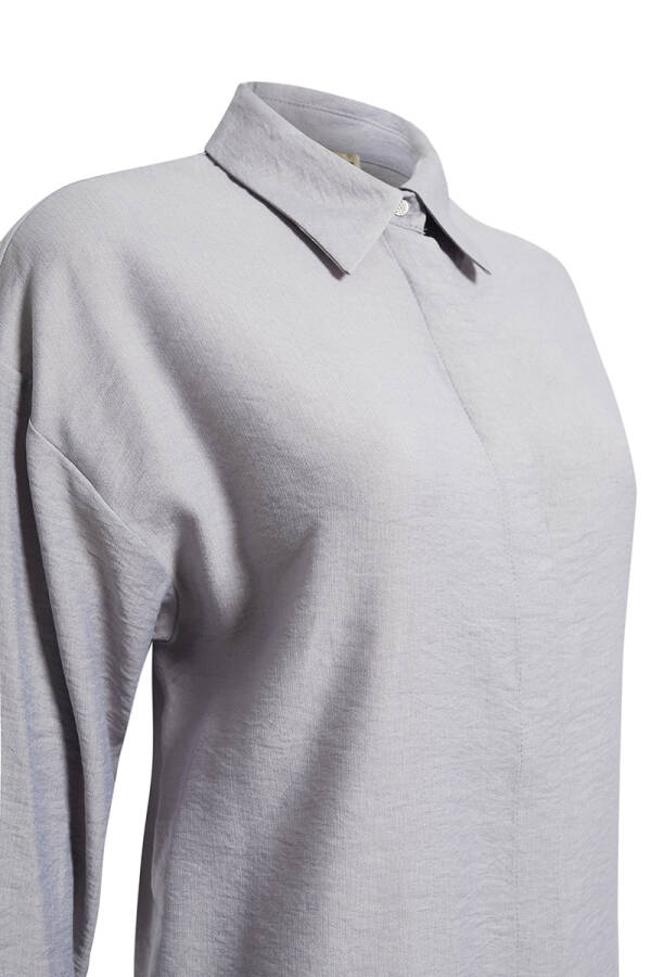 Gri Rahat Form Bluz - Aker (1)