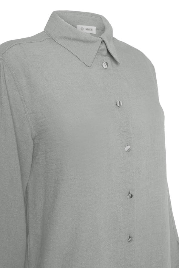 Gri Rahat Kesim Basic Bluz - 2