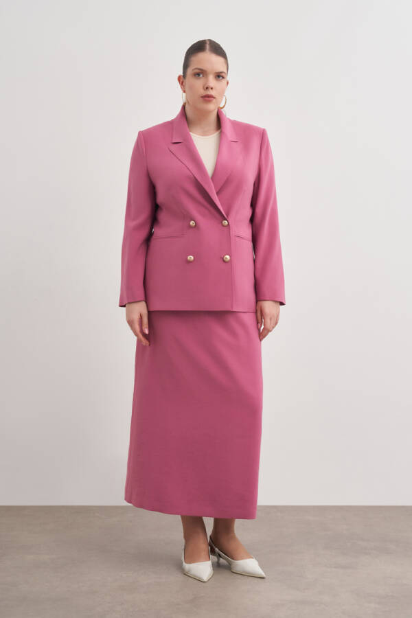 Gül Kurusu Dokuma Kalem Etek - Aker