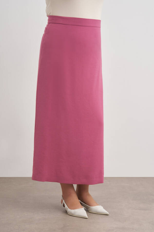 Gül Kurusu Dokuma Kalem Etek - 5